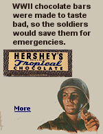 The U.S. Army wanted chocolate bars not to be too appetizing, so soldiers wouldnt eat them too quickly. They were created for survival, not dessert.